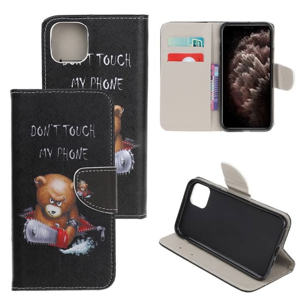 Wonderland iPhone 11 Pro veske - Sint bamse og advarsel Black