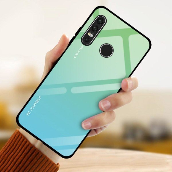 Huawei P30 Lite gradient suojakotelo - Sinivihreä  / Sininen Blue