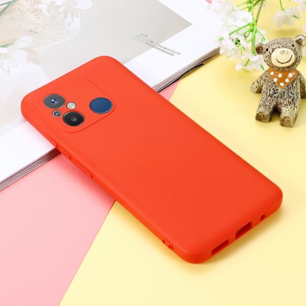 Matte Liquid silikone cover til Xiaomi Poco C55 / Xiaomi Redmi 11A - Rød Red