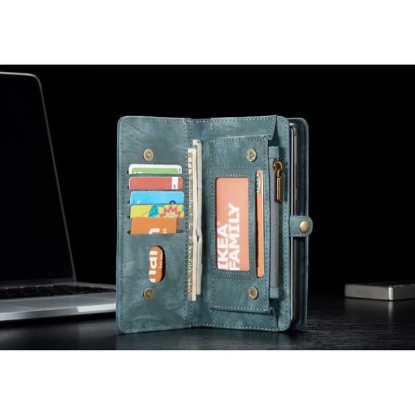 CaseMe Samsung Galaxy Note 20 Ultra Lommebok med Glidelås - Blå Blue