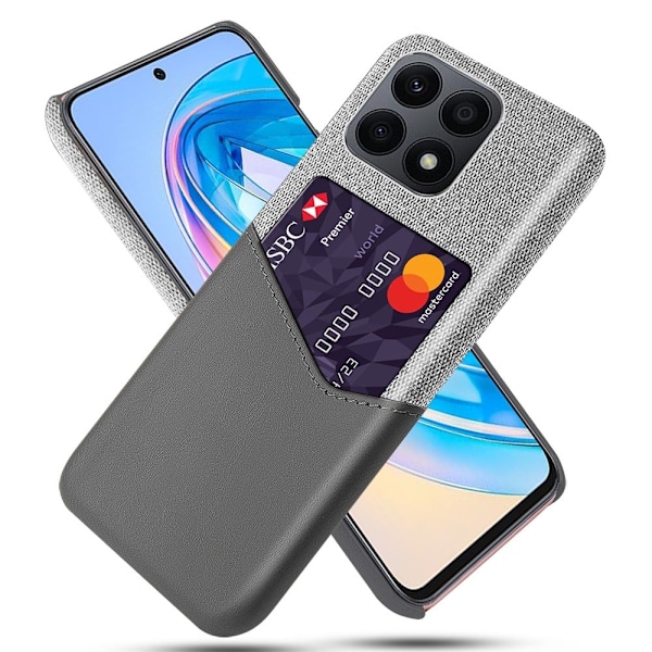 Bofink Honor X8a Kredittkort Deksel - Grå Silver grey