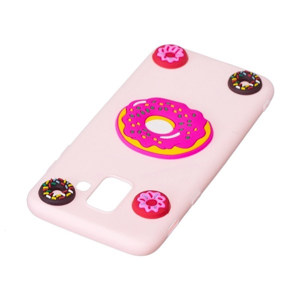 Samsung Galaxy J6 (2018) mobilskal silikon 3D mönster - Munkar multifärg