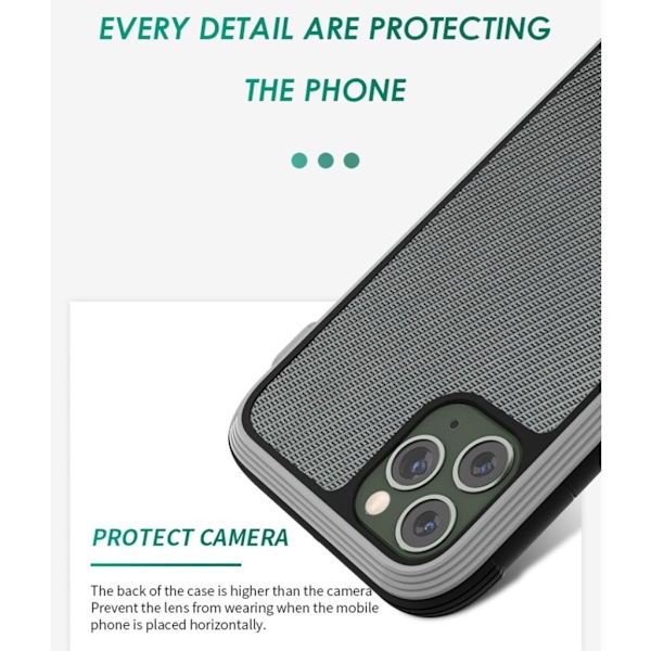 Raigor Inverse BOTT cover til iPhone 11 Pro Max - Sort Black