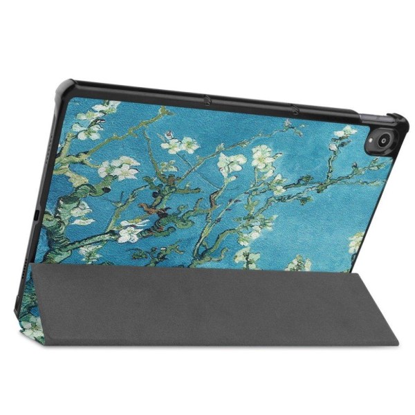 Lenovo Tab P11 patterned leather flip case - Beautiful Flower Green