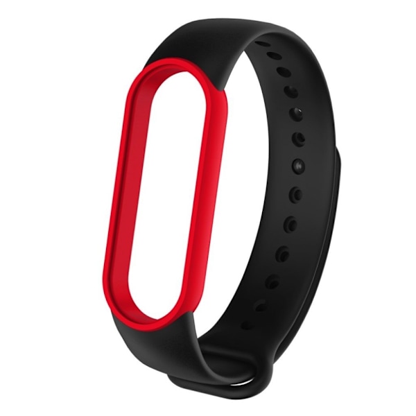 Xiaomi Mi Band 5 kaksivärinen kellonauha - Punainen / Musta Black