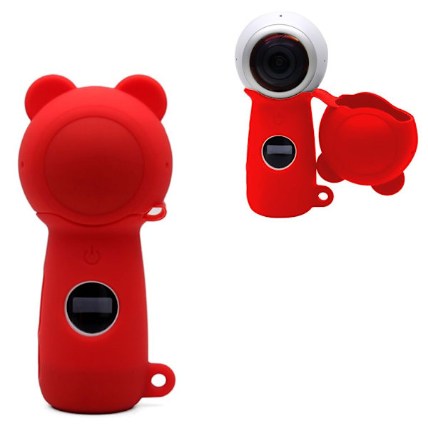 Samsung Gear 360 (2017) silikonisuojus - Punainen Red