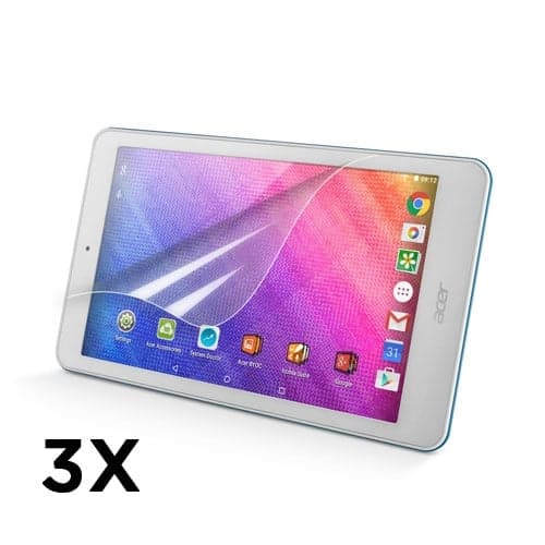Skjermbeskyttere til Acer Iconia One 8. 3 stk. Transparent