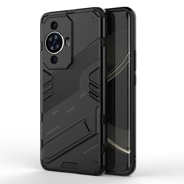 Shockproof Hybrid Suojakuori With A Modern Touch For Huawei Nova 11 - Musta Black