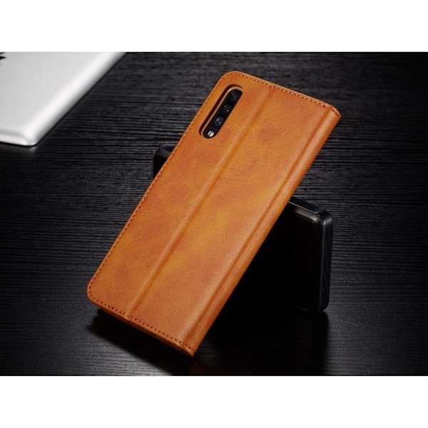 LC.IMEEKE Samsung Galaxy A50 Flip kotelot - Ruskea Brown
