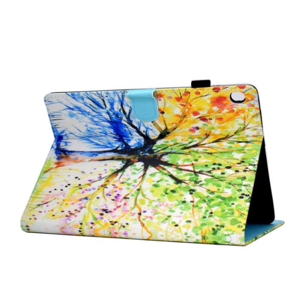 Lenovo Tab M10 cool pattern leather flip case - Life Tree Multicolor