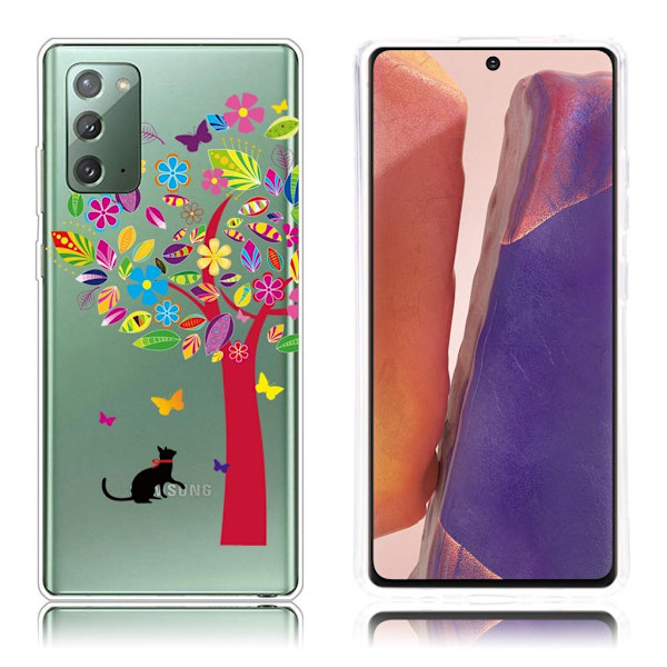 Deco Samsung Galaxy Note 20 Etui - Fargerik Tre Multicolor
