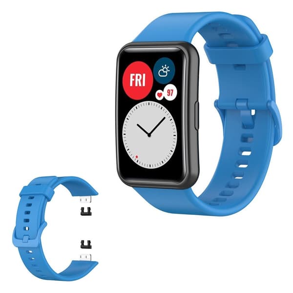 Huawei Watch Fit silikonarmbånd - Himmelblå Blue