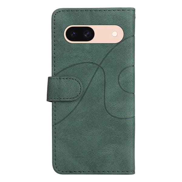 Teksturoitu nahkakotelo hihnalla Google Pixel 8A - Vihreä Green