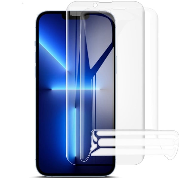 2 stk IMAK Hydrogel III skærmbeskyttelsesfilm til iPhone 13 Pro Max Transparent