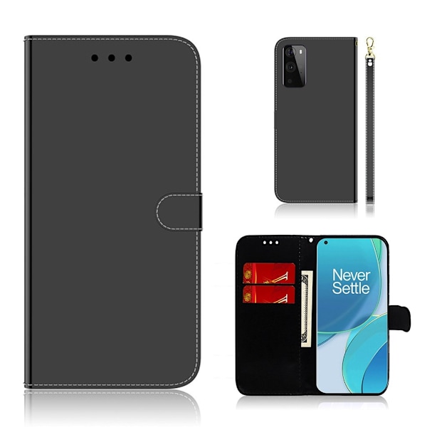 Mirror OnePlus 9 Flip etui - Sort Black