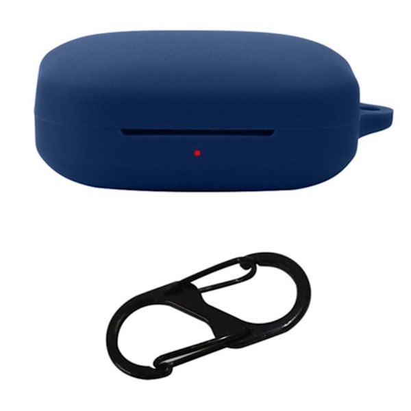 OnePlus Buds Pro 2 silikonskydd med spänne - Mörkblå Blå