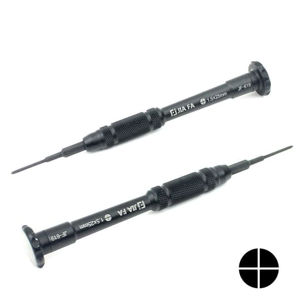 Universal Phillips 1.5 skrutrekker med anti glipp håndtak Black
