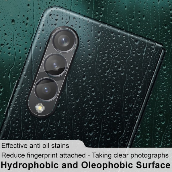 IMAK Samsung Galaxy Z Fold3 5G HD kameralinsebeskyttelse af hærdet glas + linsedæksel Transparent