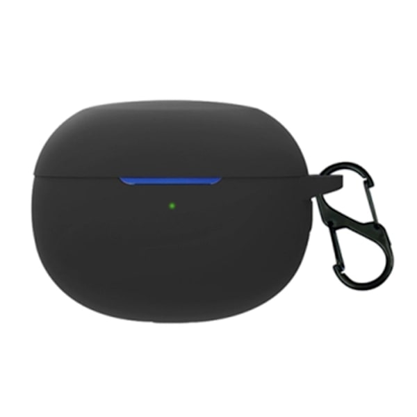 Realme Buds Air 3 silikoneetui med spænde - Sort Black