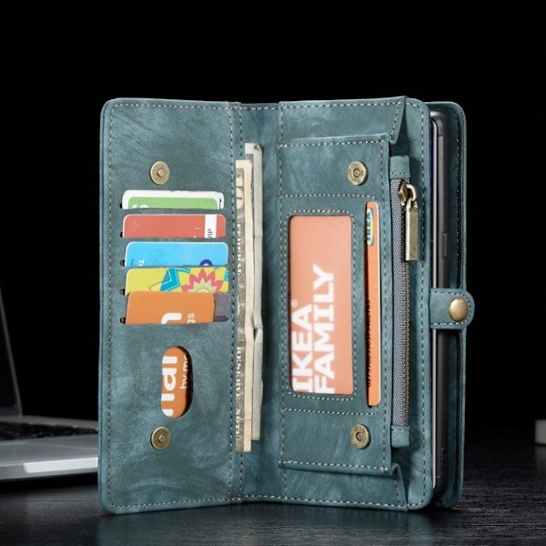 CaseMe Samsung Galaxy Note 10 Plus fodral med blixtlås - Grön Grön