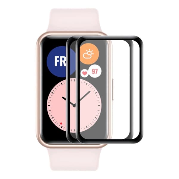 2Pcs ENKAY Huawei Watch Fit 3D curved PMMA screen protector Transparent