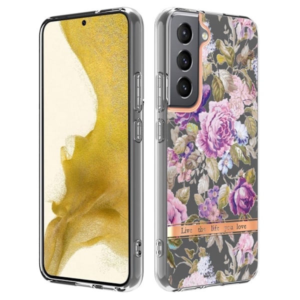 Super Slim og Holdbart Blødtcover til Samsung Galaxy S23 - Hc006 Lilla Pæon Purple