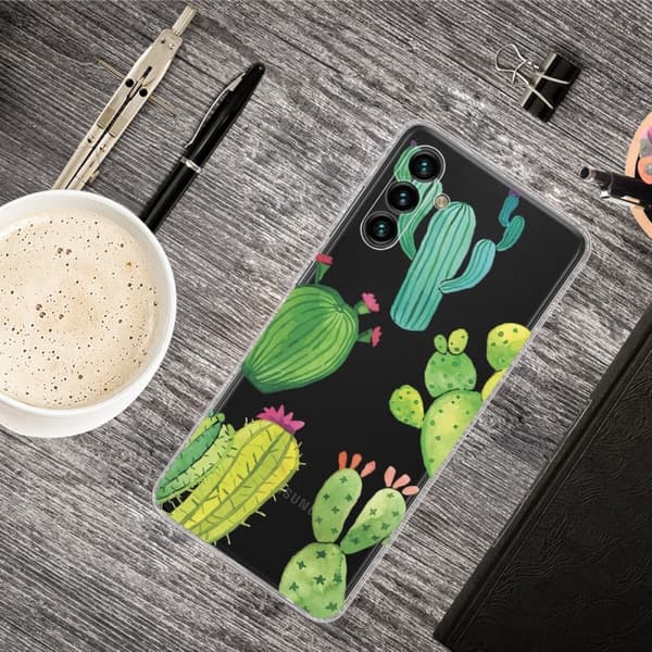 Deco Samsung Galaxy A13 5G Etui - Kaktus Multicolor
