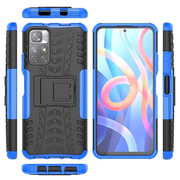 Offroad Xiaomi Redmi Note 11 / Xiaomi Poco M4 Pro 5G skal - Blå Blå