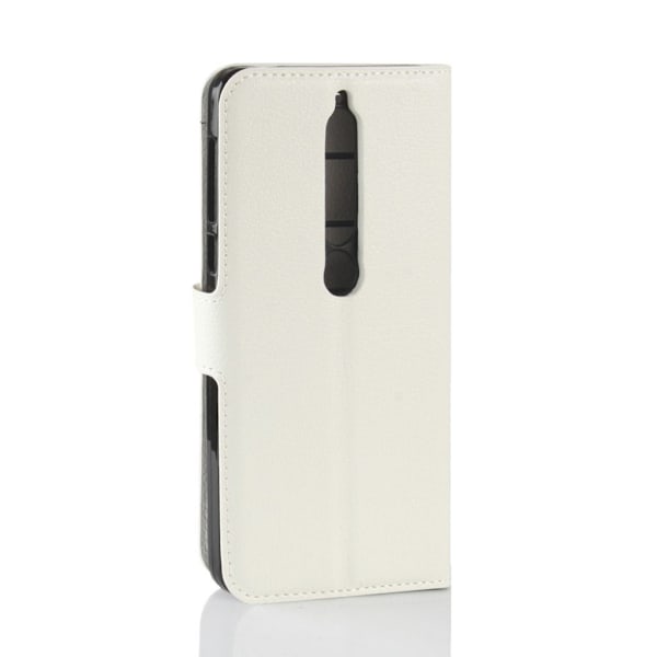 Nokia 6 (2018) Modernt läder fodral - Vit Vit