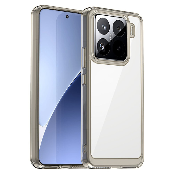 Xiaomi 15 Pro smart telefonskal i akryl - Transparent Grå Silvergrå