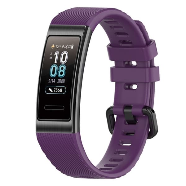 19mm Huawei Band 3 Pro Urrem - Mørkelilla Purple