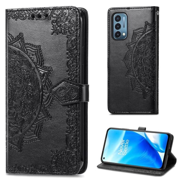 Mandala OnePlus Nord N200 5G læderetui - Sort Black