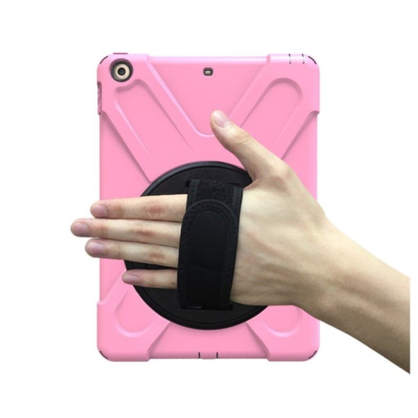 iPad (2018) beskyttelsesetui i kombimaterialer med 360 graders s Pink