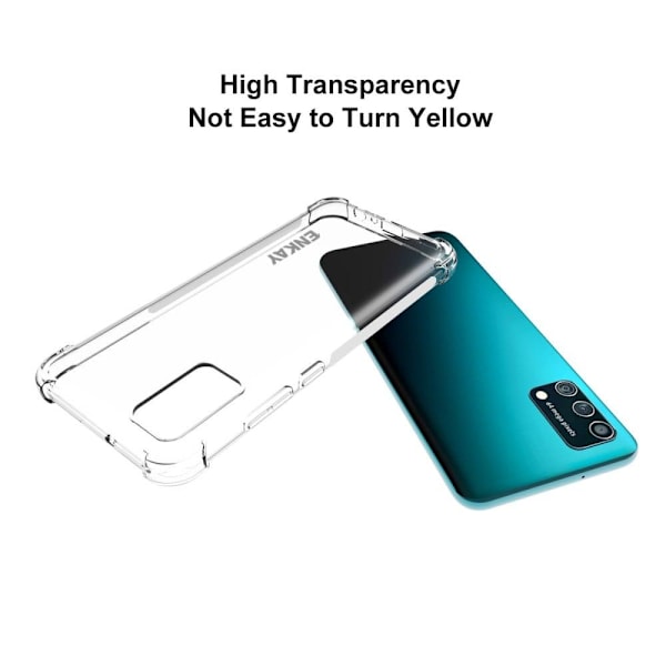 ENKAY genomskinligt droppsäkert fodral för Samsung Galaxy A02s (166mm) Transparent