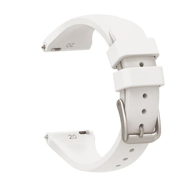 20mm universaali silikoninen ranneke - Valkoinen White