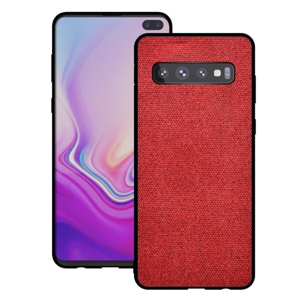 Samsung Galaxy S10 klut belagt deksel - Rød Red