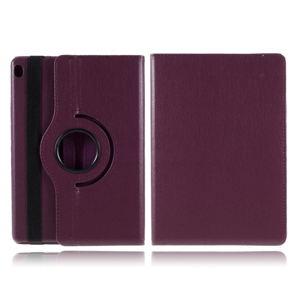 Lenovo Tab M10 360 graders roterbart læderetui - Lilla Purple