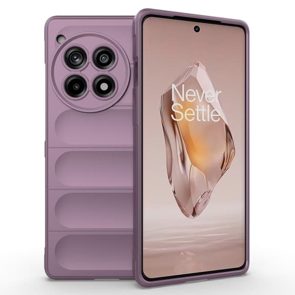 Blødt grebsformet OnePlus 12R / OnePlus Ace 3 cover - Lyselilla Purple