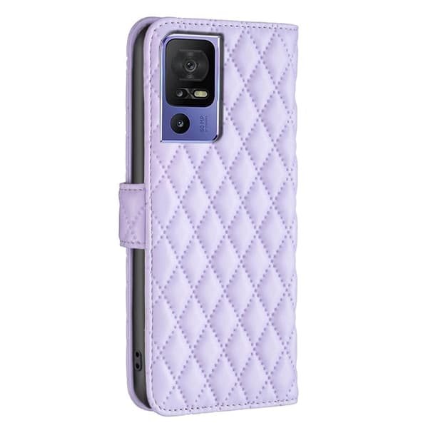 Rhombus mat TCL 40 SE flip etui - Lilla Purple