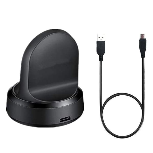 Samsung Galaxy Watch 46mm ladestasjon med kabel - svart Black