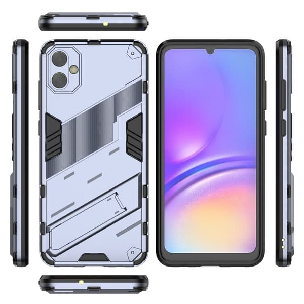 Støtsikkert hybriddeksel med et moderne preg for Samsung Galaxy A05 - Blå Blue