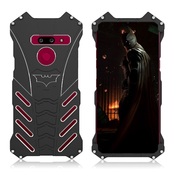 R-JUST Bat Aluminium etui - LG G8 ThinQ - Sort Black