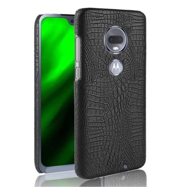 Croco Motorola Moto G7 Plus cover - Sort Black