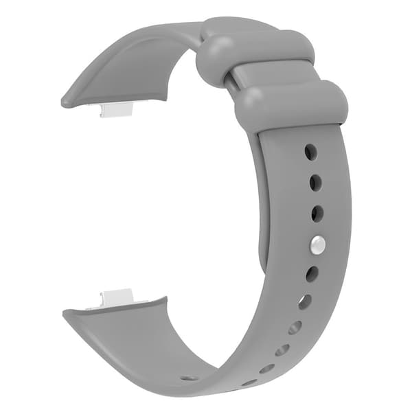 Xiaomi Smart Band 8 Pro / Redmi Watch 4 Urrem silikone udskiftningsarmbånd - Grå Silver grey