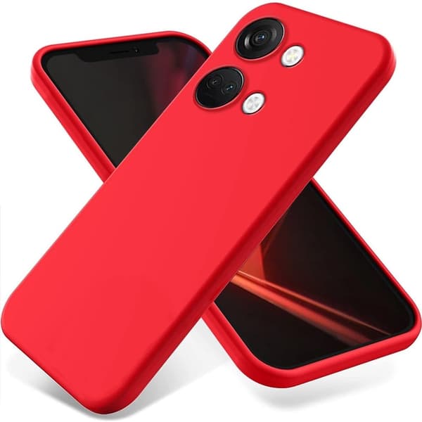 Matte Liquid silikone cover til OnePlus Ace 2V / OnePlus Nord 3 - Rød Red
