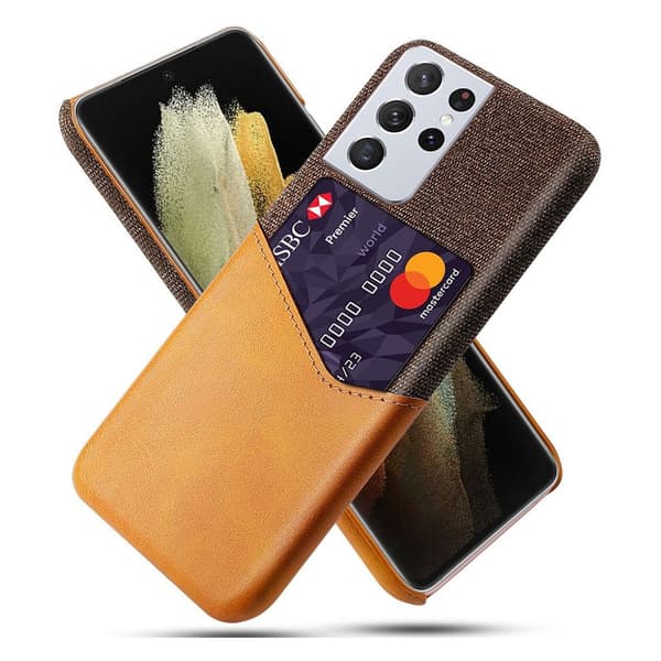 Bofink Samsung Galaxy S21 Ultra Card Cover - Brun Brown