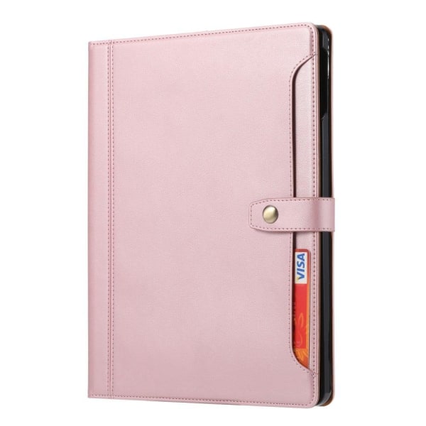 Vegansk læderpung Tablet Stand Beskyttelsescover med penneåbning Pink
