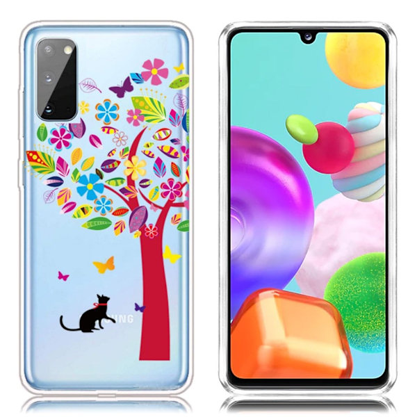 Deco Samsung Galaxy A41 skal - Färgglatt Träd multifärg
