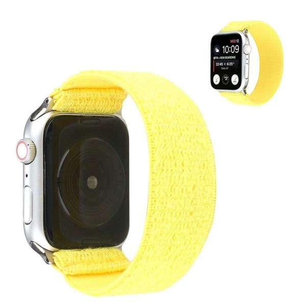 Apple Watch Series 6 / 5 44mm trasa mönster klockarmband - gul Vit