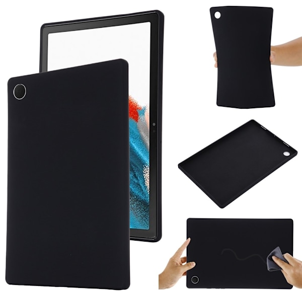 Samsung Galaxy Tab A8 10.5 (2021) nestemäinen silikonisuojus - Musta Black